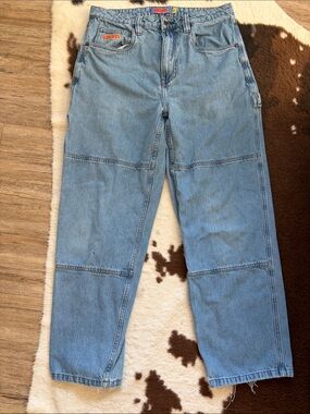 Empyre Light Blue Relaxed Carpenter Jeans for Men